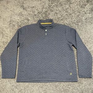 Hang Ten Navy Quilted Pullover
